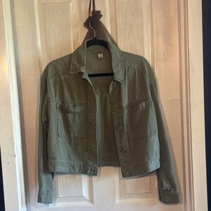 Green womens old navy javket